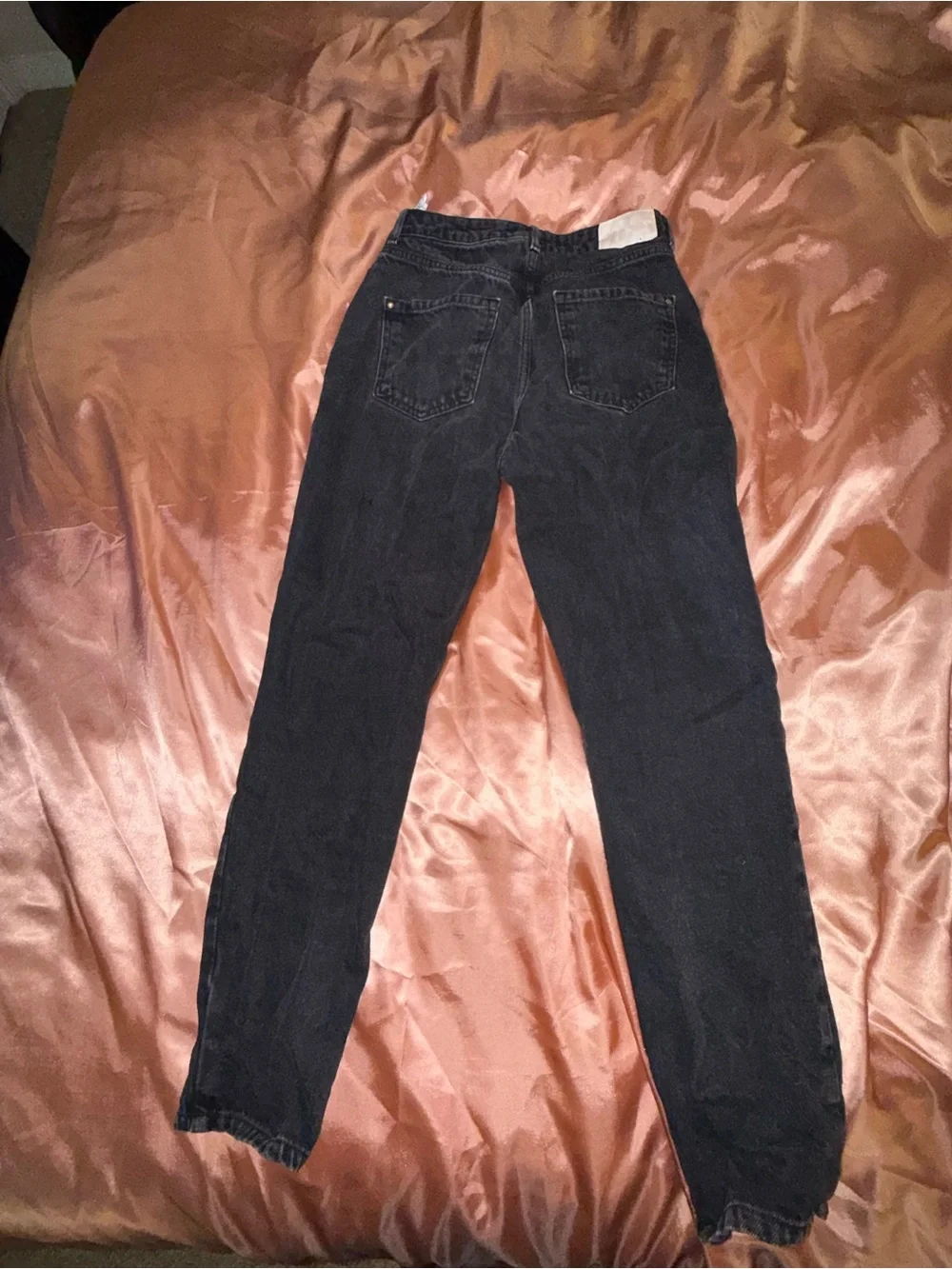 Zara Womens black straight high waisted pants